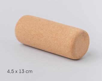 mini yoga roller 5 х 13 cm, cork roll, cork roller, foot roller