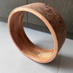 Yoga Wheel 17 inches (43 cm) Wooden cork, diameter 43 cm (17"), eco yoga, yoga wheel 17 inches