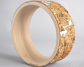 Yoga Wheel Wooden cork, 32 cm (12&quot;), eco yoga,