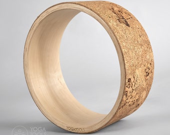Yoga Wheel Wooden cork, 32 cm (12"), eco yoga,