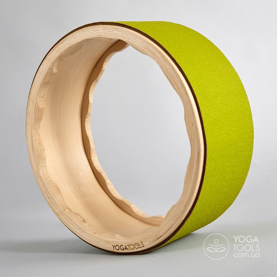 wooden yoga wheel