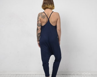 Yoga Body Freedom Midnight, Naturstrick, Öko Kleidung, Overall, Yogaanzug