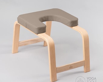 Yoga headstand bench. Headstand stool, Shirsasana bench. Yoga chair. Sirsasana bench. Inversion bench. Iyengar yoga chair. Shirsasana.