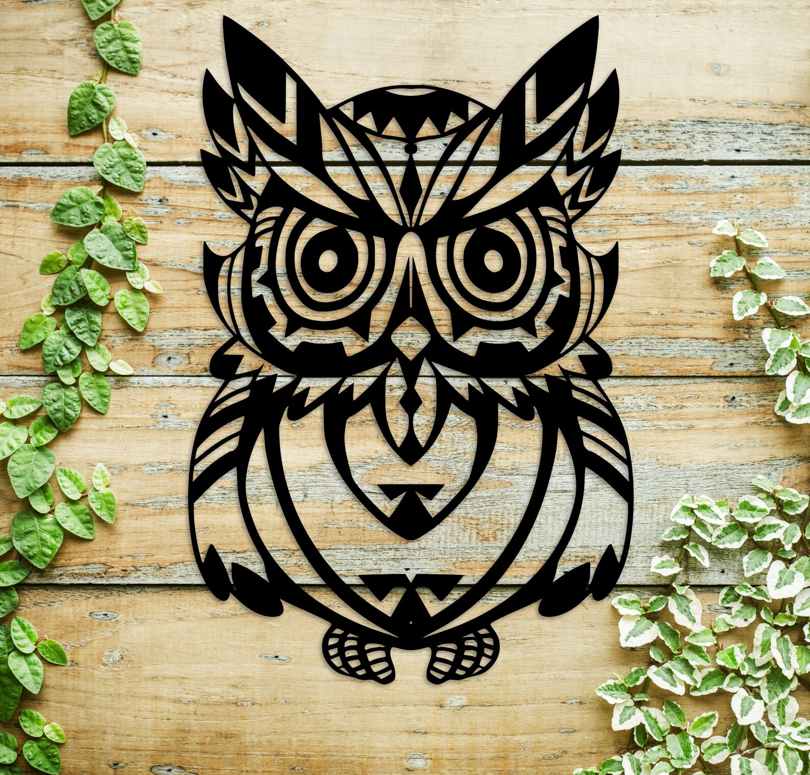 Metal Owl for Garden Wall Outdoor Decor Owl Wall Art Etsy