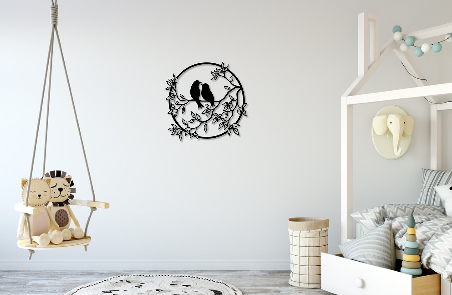 Love Birds Metal Wall Art Tree Branches Bird Decor Etsy