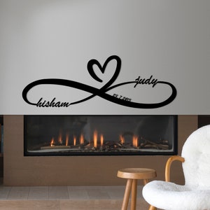 Custom Metal Sign Infinity Sign Name Metal Wall Art - Etsy