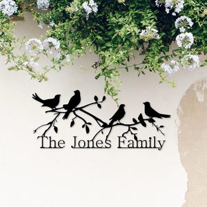 Personalisiertes Geschenk, personalisierte Familienname Zeichen, benutzerdefinierte Metall Wandkunst, dekorative hängende, Gifteful personalisiert, Nachname signe, Nachname