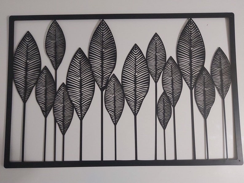 Metal Wall Art Leaves Wall Art Leaves Wall Hanging Metal Etsy Australia