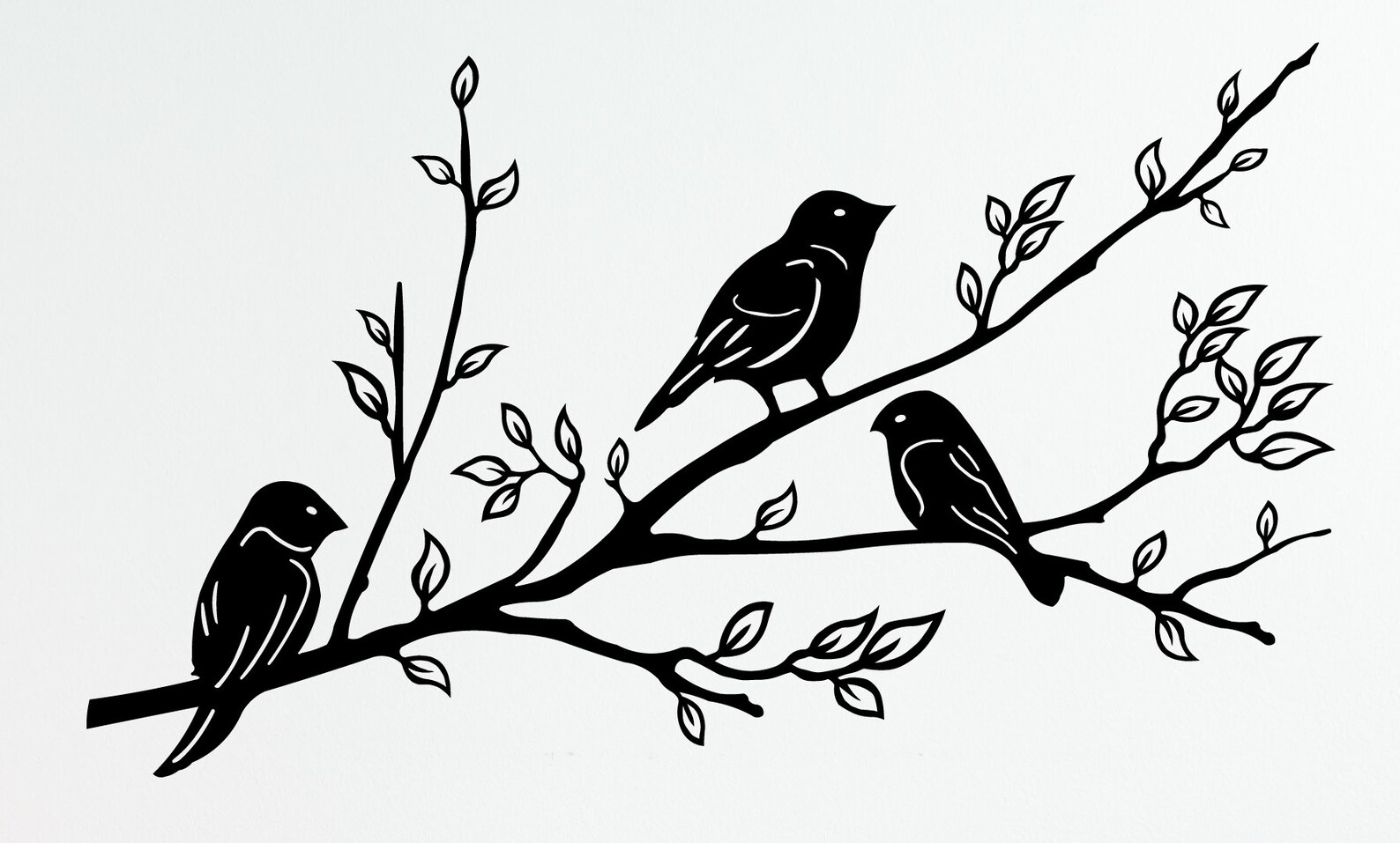 Birds on the Branch Metal Wall Art Home Wall Decor Birds in Etsy