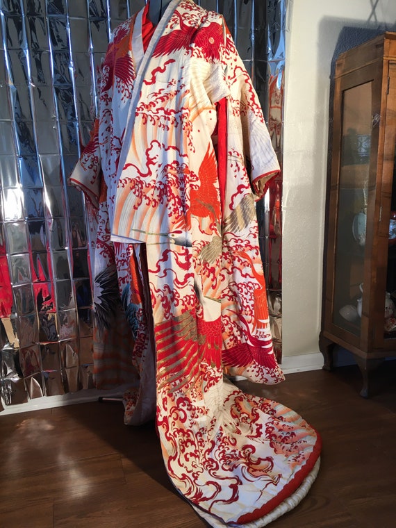 Antique furisode kimono