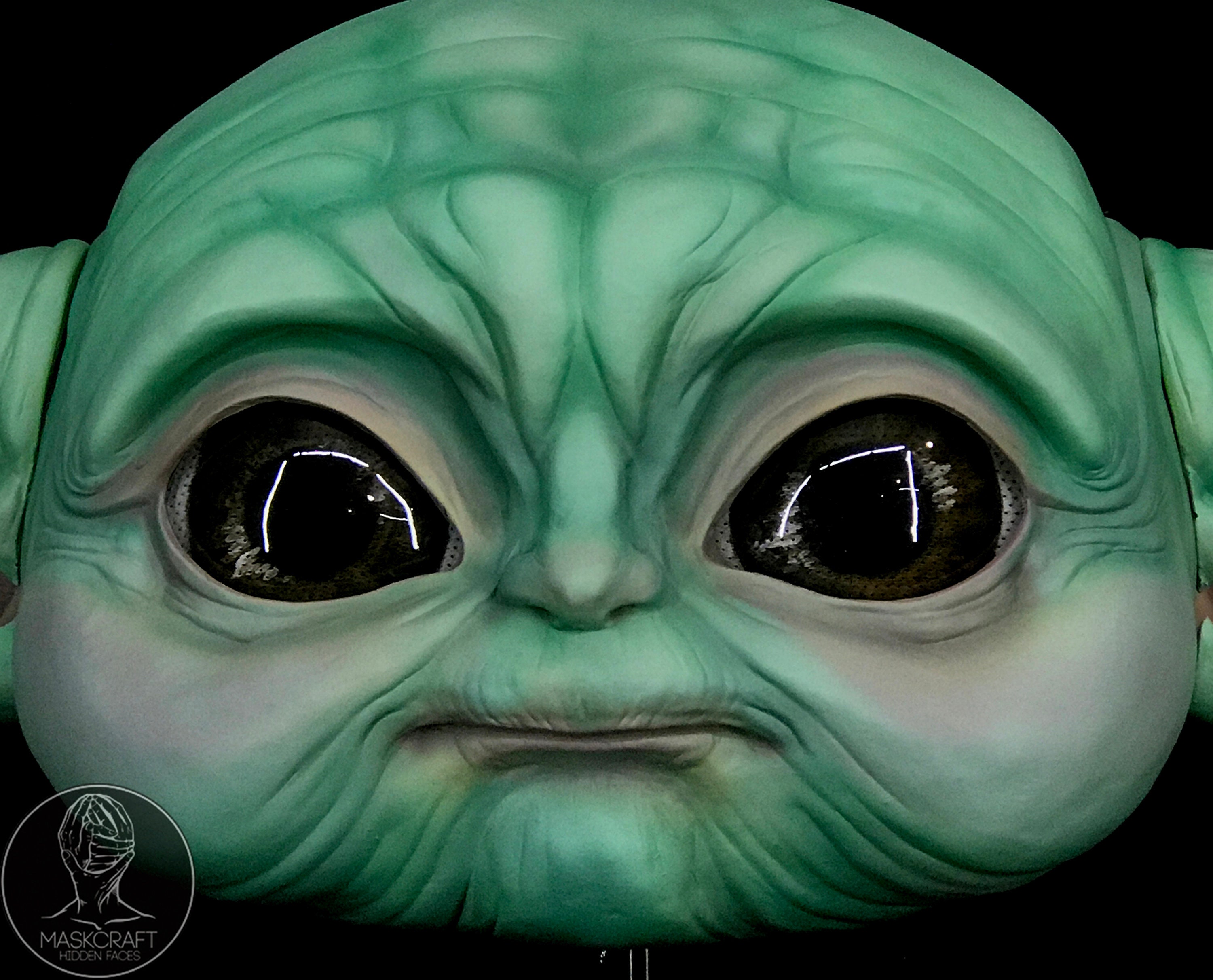 Grogu Baby Yoda Mask by Maskcraft size 6062 Etsy