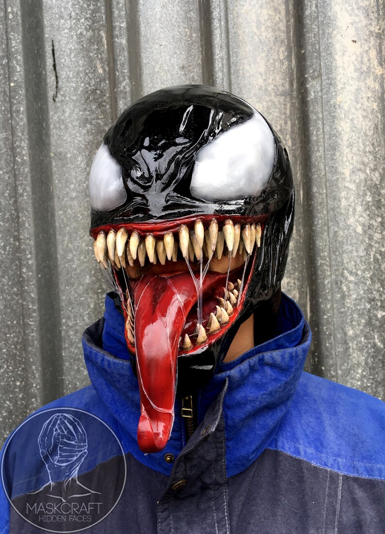 Venom mask by Maskcraft Etsy Venom mask by Maskcraft Etsy