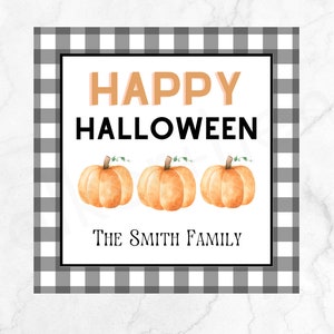 Printable Halloween tag - Family Halloween tag - personalized Halloween tag - Halloween gift tag