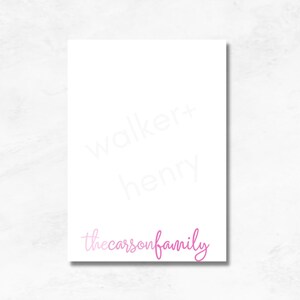 Personalized Family Notepad, Mother&#39;s Day Gift, Teacher Appreciation Gift, Teacher Gift, Back to school gift, Gift for Mom