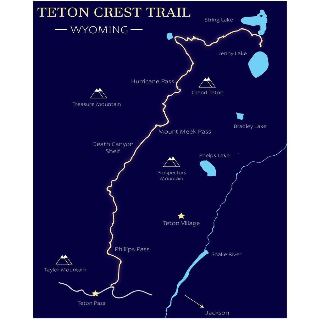 Teton Crest Trail Print