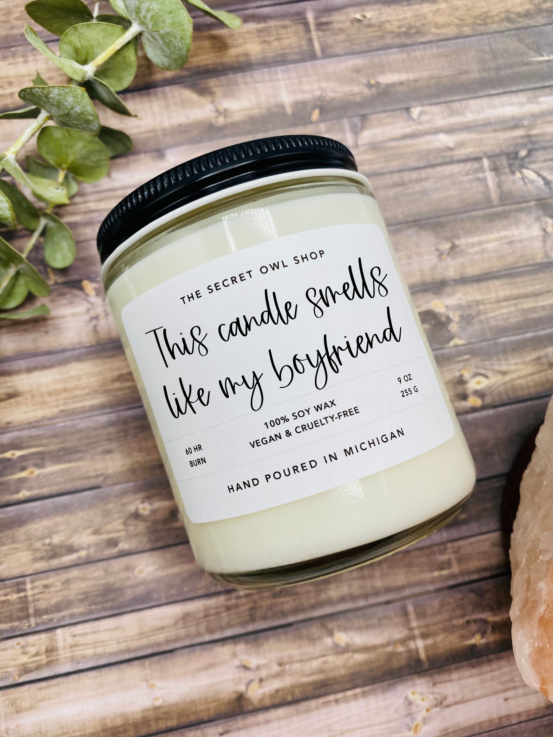 This candle smells like my Boyfriend Soy Candle Boyfriends Etsy