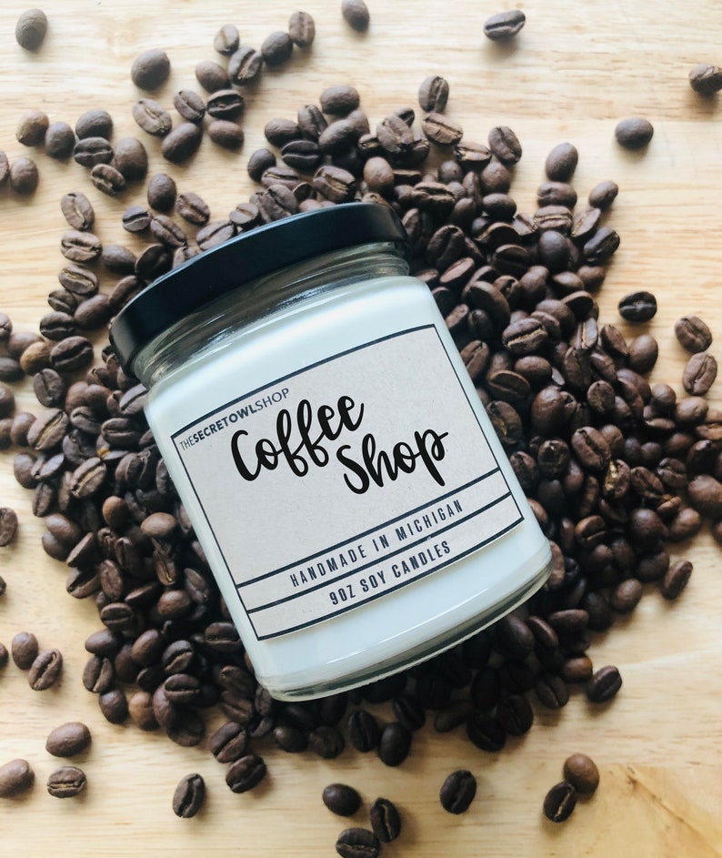 Coffee Shop candle Coffee Scented Candle Coffee Shop Decor image 0
