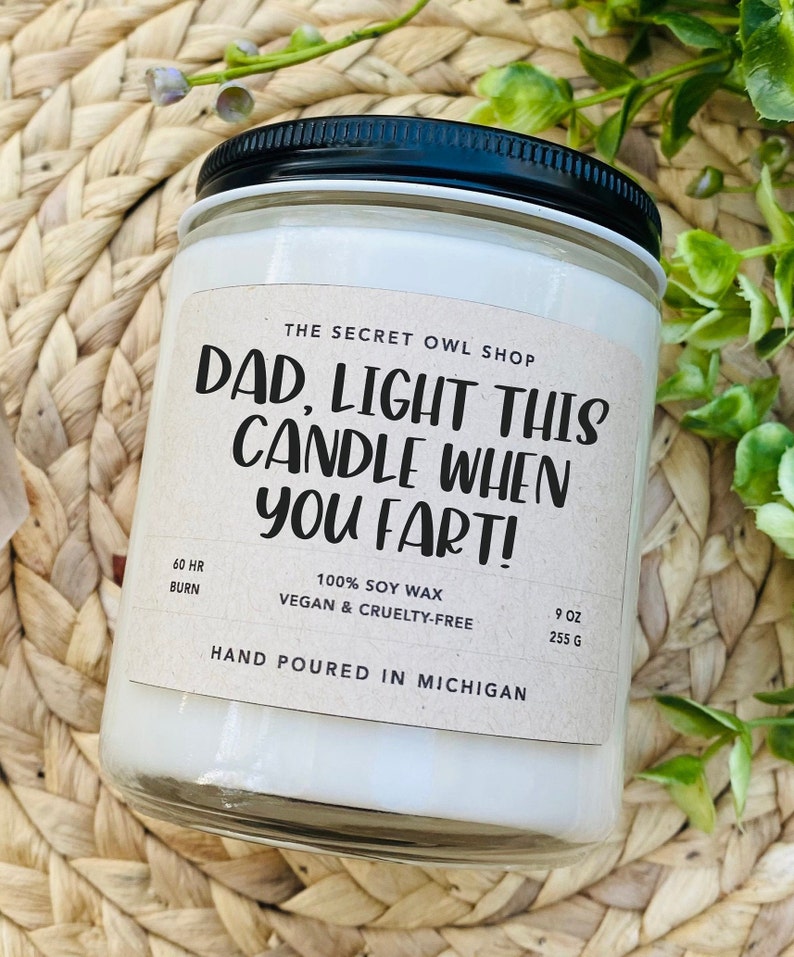 Dad Light This When You Fart Candle Funny Father's Day Etsy