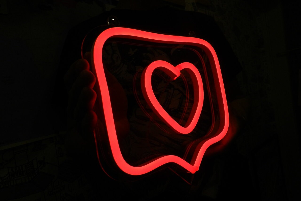 Like Instagram Custom LED Neon Sign. Select Your Color and Etsy