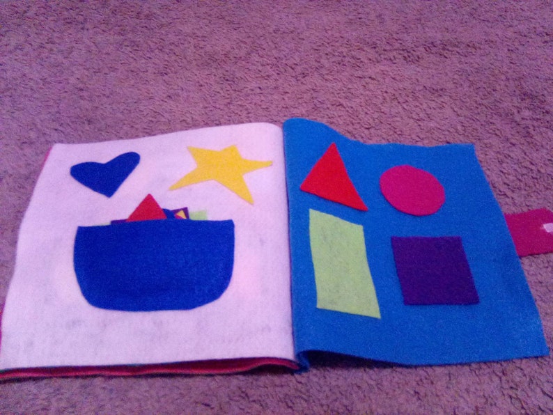 Felt quiet book zoo animals b