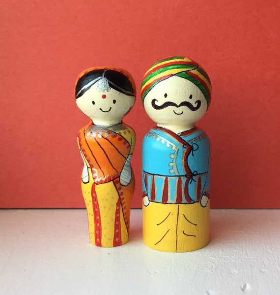 wooden indian dolls