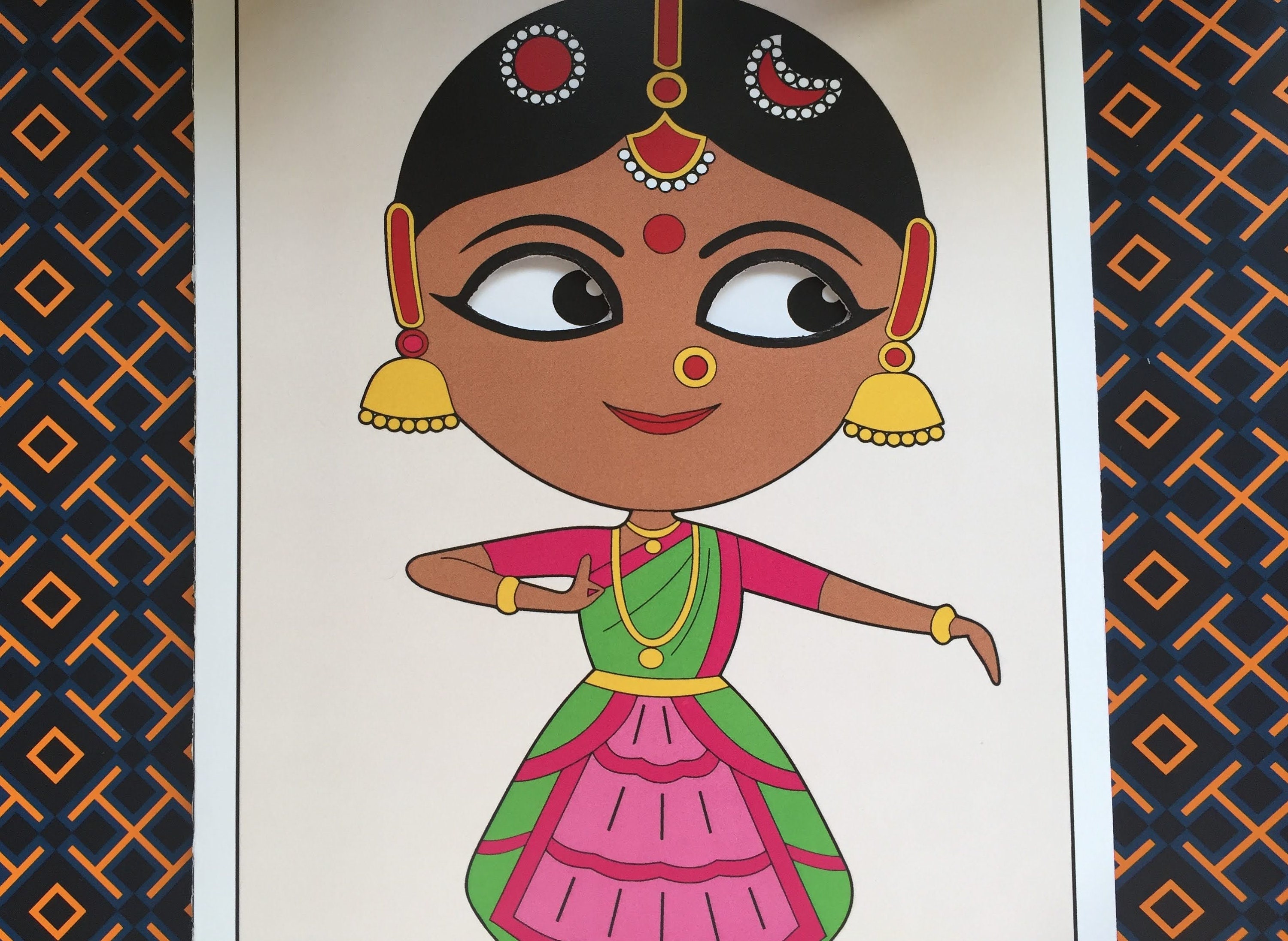Set of 4 Bharatnatyam Greeting Cards/ Blank Greeting Cards/ - Etsy Set of 4 Bharatnatyam Greeting Cards/ Blank Greeting Cards/ - Etsy