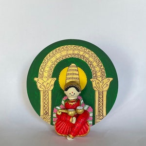 Annapurni doll/ golu doll/ golu bommai/ Annapurni devi/ navarathri doll/ indian goddess / hand painted wooden doll