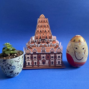 DIY paper temple/ Indian temple/ 3D temple/ DIY paper doll/ paper craft/ Indian temple craft/ navarathri/ golu dolls/ golu /home decor/ 3D