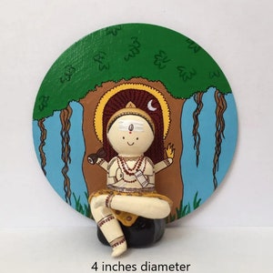 Dakshinamurthy doll/ Guru doll/ Shiva doll/ golu doll/ golu bommai/ navarathri doll/ Indian god/ gift/ hand painted wooden doll