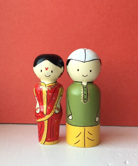 wooden indian dolls