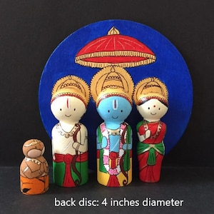 Golu bommai / golu dolls/ navarathri dolls/ Indian gods/ srirama/ ram seeta lakshman / gift