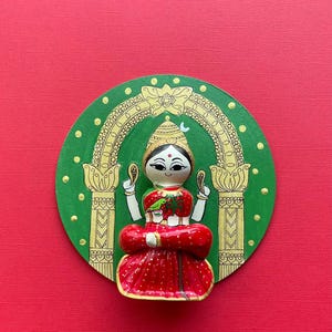 kamakshi doll/ golu bommai/ golu doll/ hand painted wooden doll
