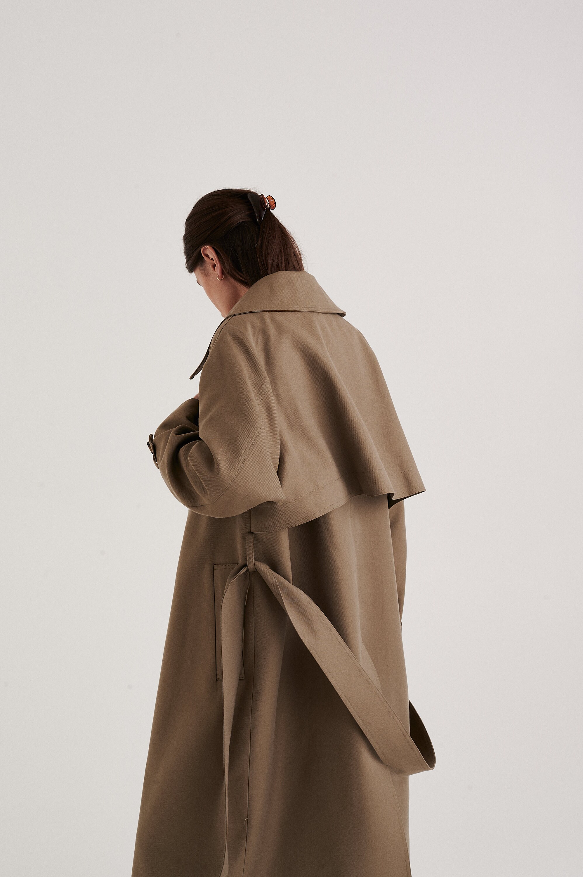 Women's Classic Trench Coat in Khaki Made of Premium Etsy UK