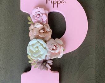 BEST SELLER/Personalized Letter / Wooden Letter / Custom Initial / Baby Shower Gift / Nursery Decor / Wall Decor / Gifts for Mom / Baby Name