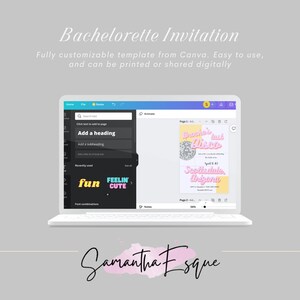 Last Disco Bachelorette Theme - Bachelorette Party Invitation - Last Disco Theme - Bride to be - Bachelorette Weekend Invitation - Fully Customizable Canva Template for Bachelorette Invitations