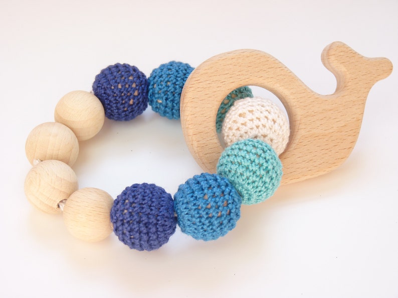 blue teething ring