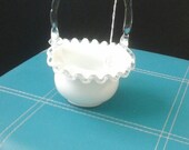 Fenton Art Glass, Silvercrest Bride Basket