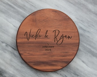 Casa Mia e Casa Vostra Italy Engraved Wood Personalized Coaster Set