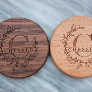 Personalized Coasters / Engraved Coasters/ Custom coasters / wedding gift / housewarming / coaster set