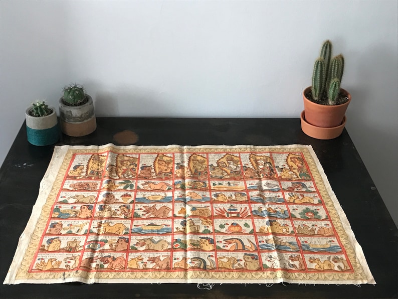 Antique Sanskrit Javanese Calendar Etsy