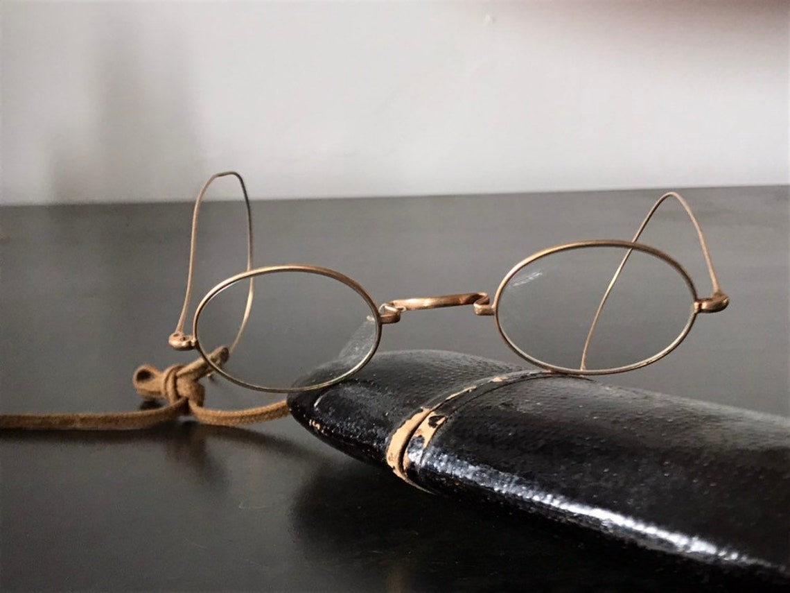 Antique Reading Glasses Early 1900's Etsy