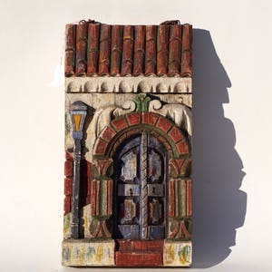 Vintage Guatemalan Carved Wall Decoration