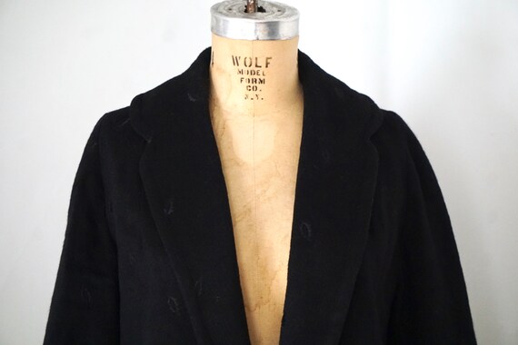 Vintage 1960's German Wool Jacket with leaf patte… - image 4