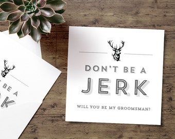 Printable Groomsman Invitation, Wedding DIY, Groomsmen Gifts - INSTANT DOWNLOAD