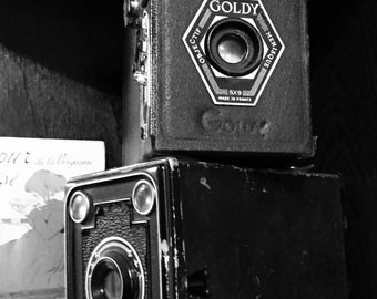 Vintage cameras.