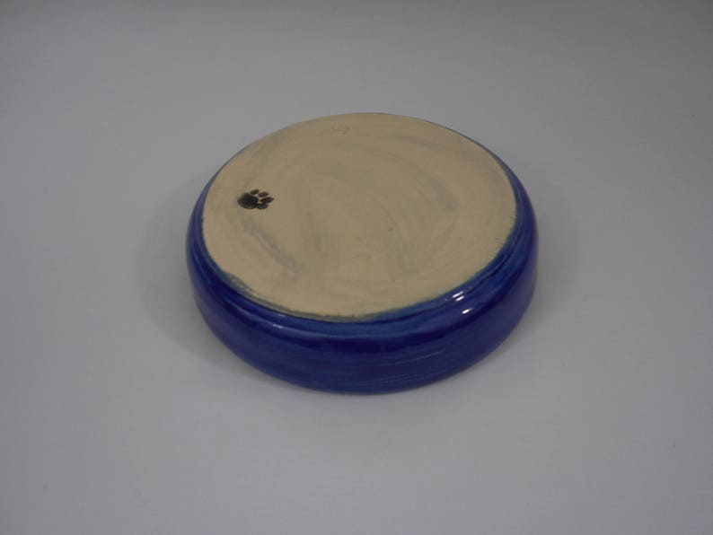 Kitchenware Blue Stoneware Ceramic Garlic Grater Bowl Hand Painted B0176 Hand Thrown Tableware Handmade Pottery