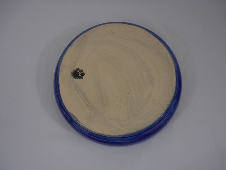 Kitchenware Blue Stoneware Ceramic Garlic Grater Bowl Hand Painted B0176 Hand Thrown Tableware Handmade Pottery