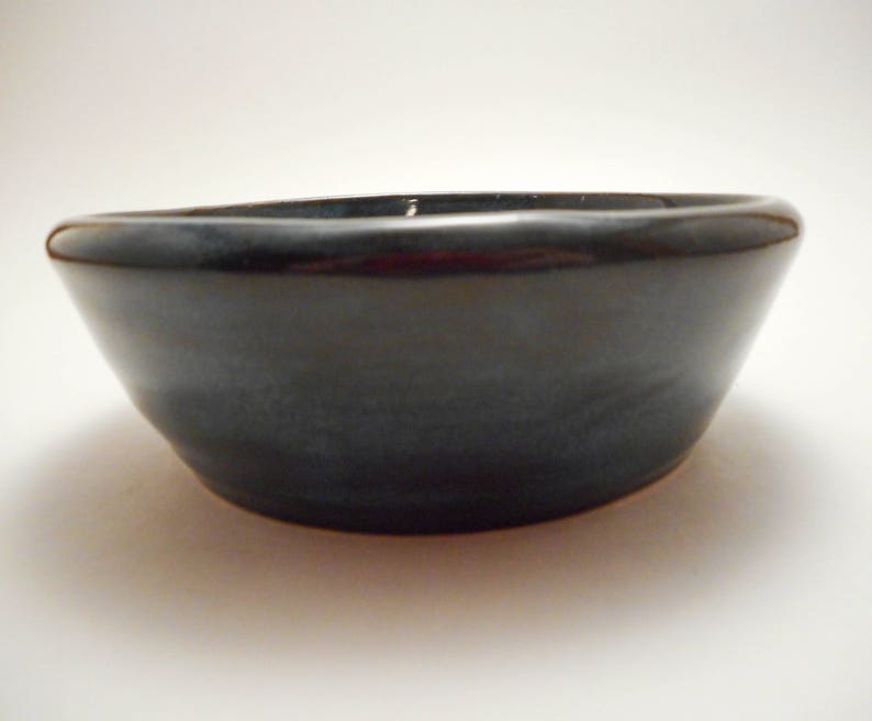 Hand Painted Decor Hand Thrown Kitchenware B0114 Handmade Pottery Gift Speckled Blue Stoneware Ceramic Bowl