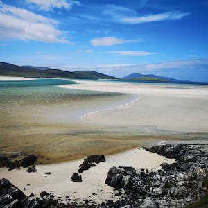 Beautiful Luskentyre Beach, Harris, Outer Hebrides, Scotland | Canvas Print
