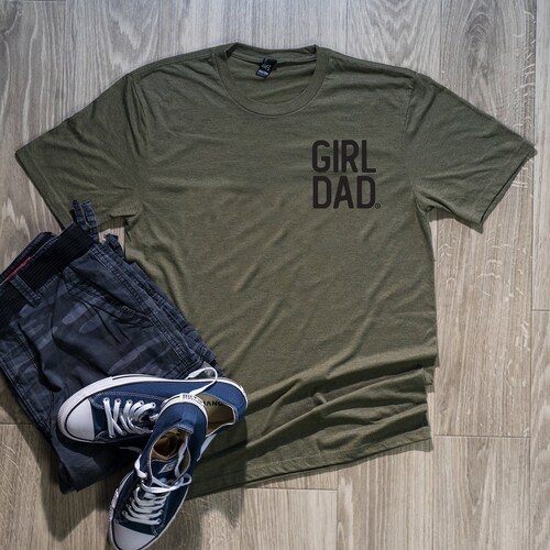 Girl dad shirt green Clearance